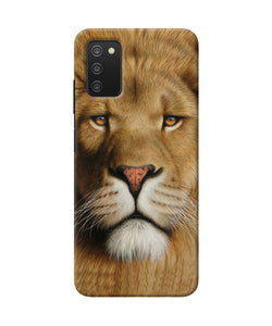 Nature lion poster Samsung A03s Back Cover