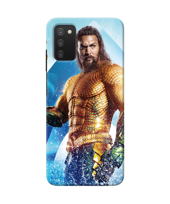 Aquaman water poster Samsung A03s Back Cover