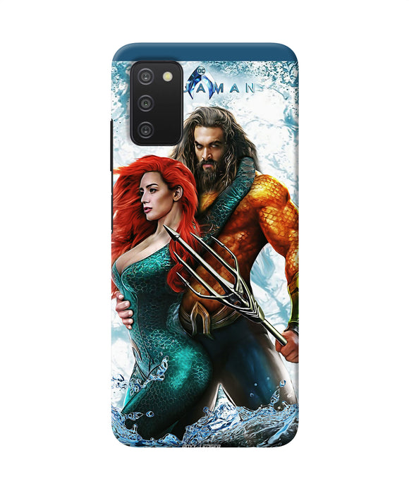 Aquaman couple water Samsung A03s Back Cover