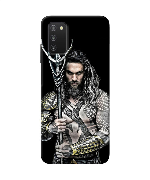 Aquaman trident black Samsung A03s Back Cover