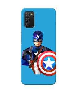 Captain america character Samsung A03s Back Cover