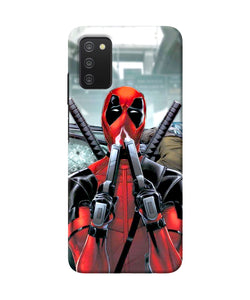 Deadpool with gun Samsung A03s Back Cover