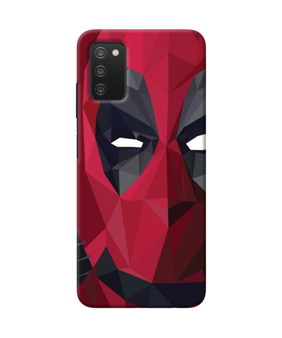 Abstract deadpool half mask Samsung A03s Back Cover