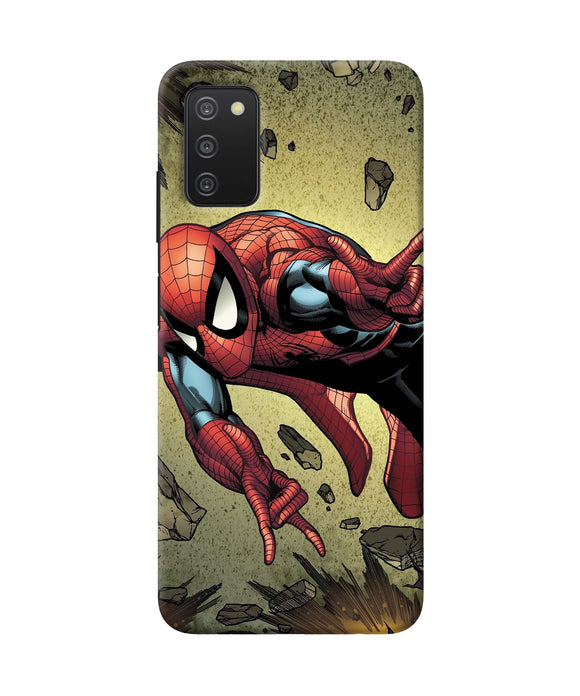 Spiderman on sky Samsung A03s Back Cover