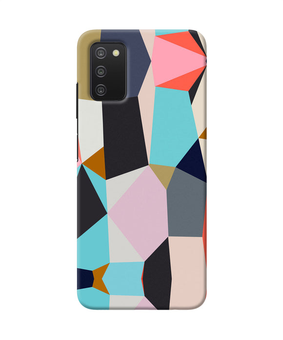 Abstract colorful shapes Samsung A03s Back Cover