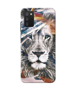 Lion poster Samsung A03s Back Cover