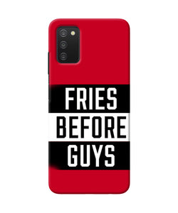 Fries before guys quote Samsung A03s Back Cover