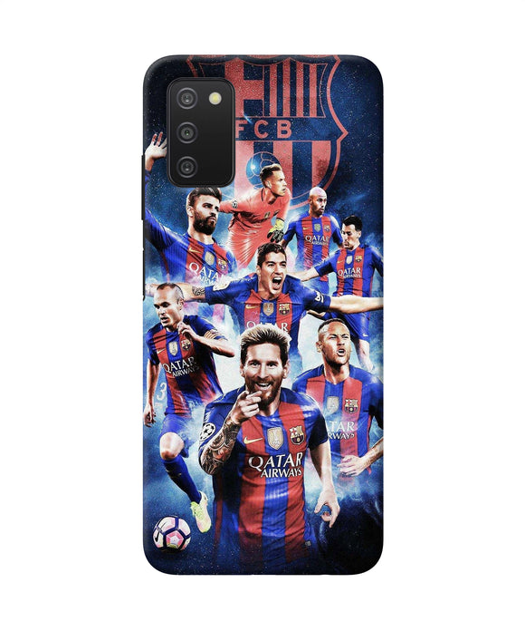 Messi FCB team Samsung A03s Back Cover