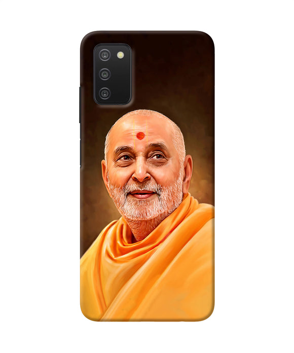 Pramukh swami painting Samsung A03s Back Cover