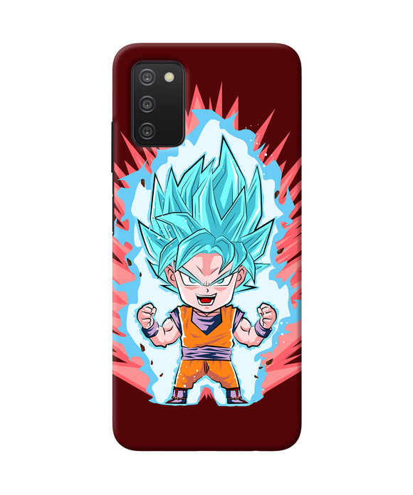 Goku little character Samsung A03s Back Cover