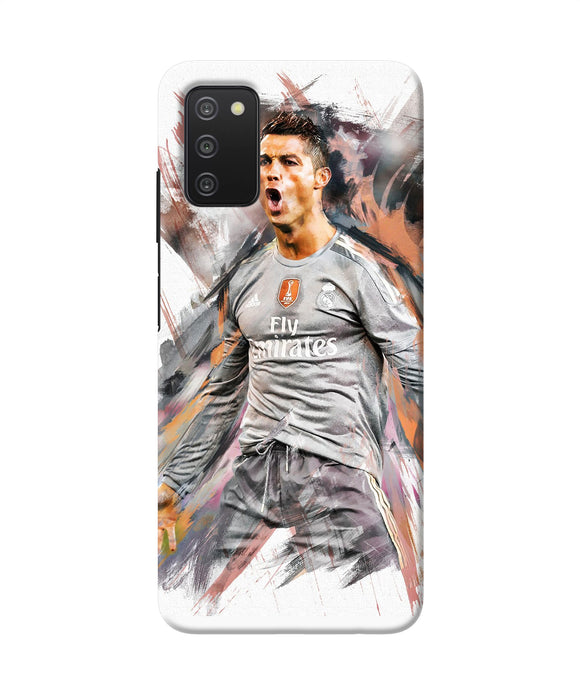 Ronaldo poster Samsung A03s Back Cover