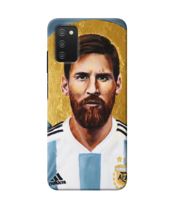 Messi face Samsung A03s Back Cover
