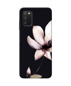 Flower white Samsung A03s Back Cover