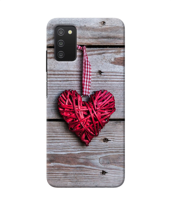 Lace heart Samsung A03s Back Cover