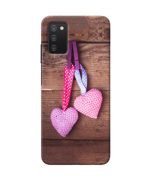 Two gift hearts Samsung A03s Back Cover