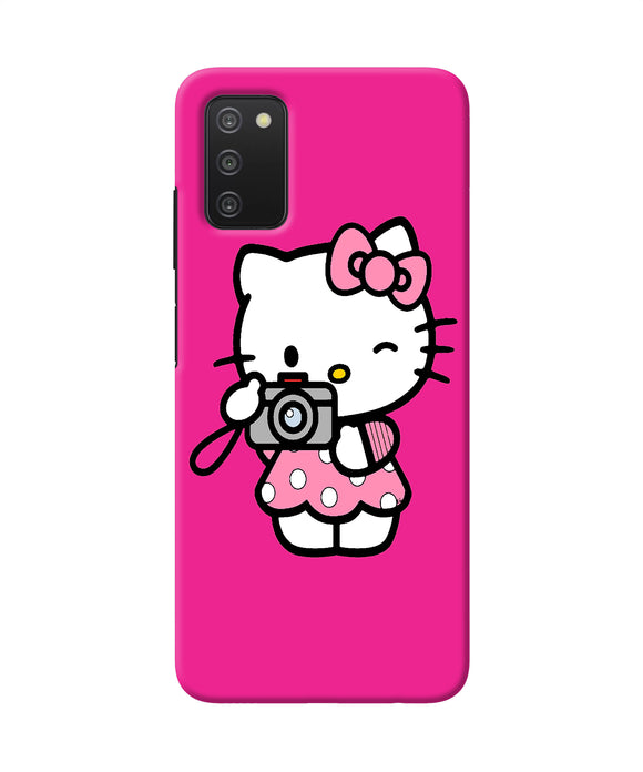 Hello kitty cam pink Samsung A03s Back Cover