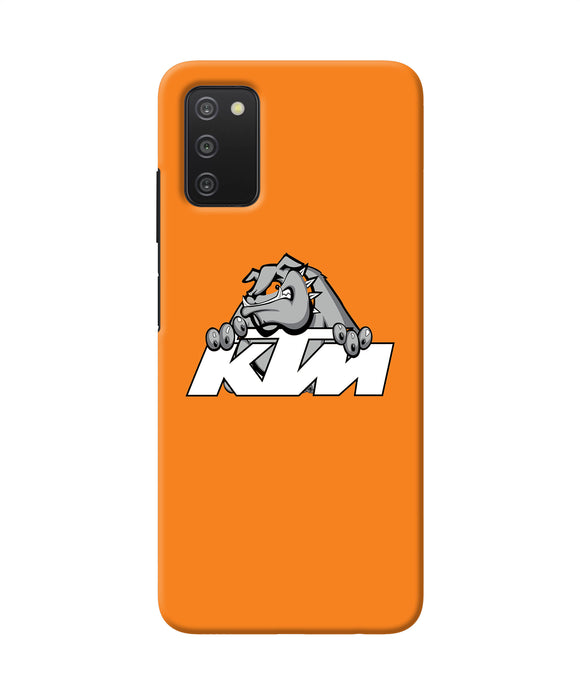 KTM dog logo Samsung A03s Back Cover