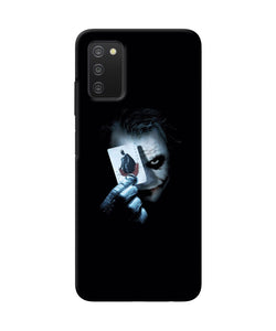 Joker dark knight card Samsung A03s Back Cover