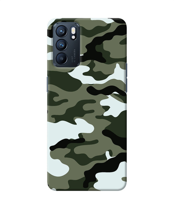 Camouflage Oppo Reno6 5G Back Cover