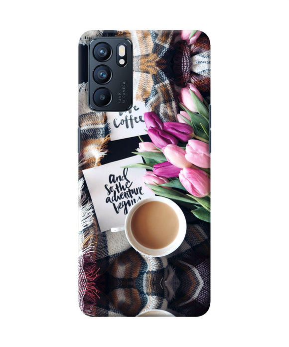 Love Coffee Quotes Oppo Reno6 5G Back Cover