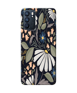 Flowers Art Oppo Reno6 5G Back Cover