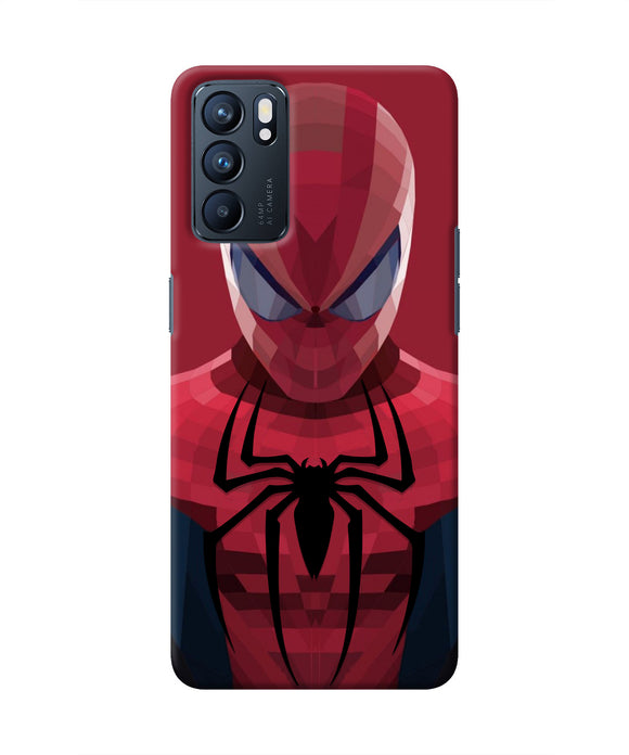 Spiderman Art Oppo Reno6 5G Real 4D Back Cover
