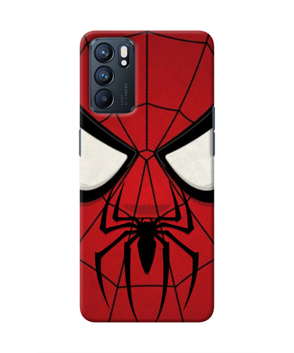 Spiderman Face Oppo Reno6 5G Real 4D Back Cover