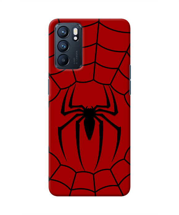 Spiderman Web Oppo Reno6 5G Real 4D Back Cover