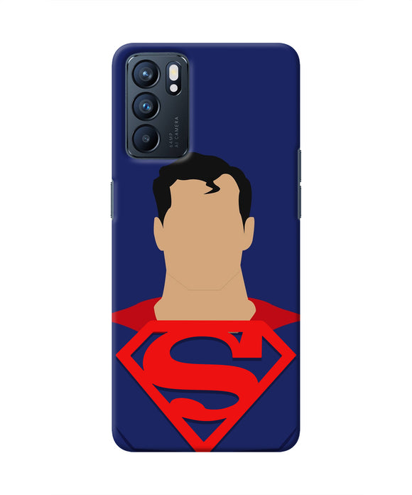 Superman Cape Oppo Reno6 5G Real 4D Back Cover