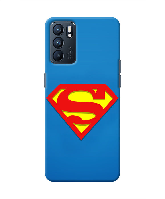 Superman Blue Oppo Reno6 5G Real 4D Back Cover