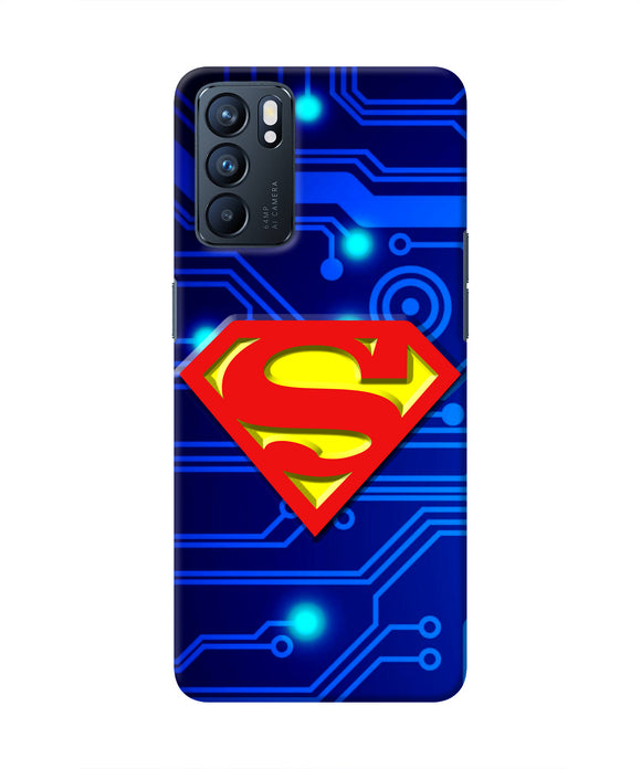 Superman Abstract Oppo Reno6 5G Real 4D Back Cover