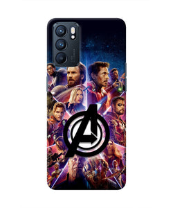 Avengers Superheroes Oppo Reno6 5G Real 4D Back Cover