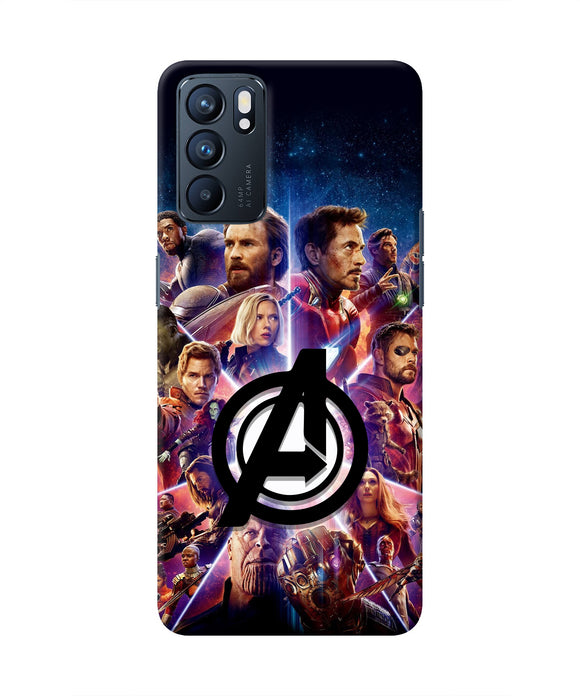 Avengers Superheroes Oppo Reno6 5G Real 4D Back Cover