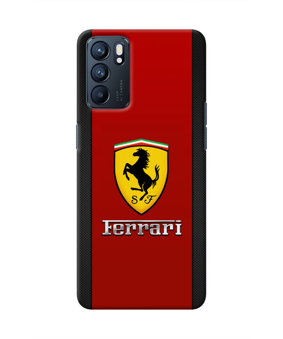 Ferrari Abstract Oppo Reno6 5G Real 4D Back Cover
