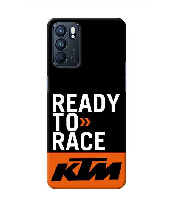 KTM Ready To Race Oppo Reno6 5G Real 4D Back Cover