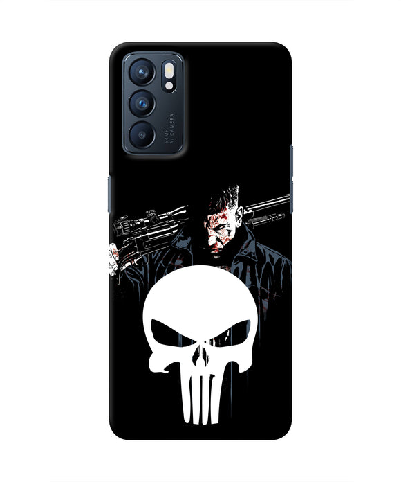 Punisher Character Oppo Reno6 5G Real 4D Back Cover