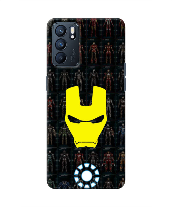 Iron Man Suit Oppo Reno6 5G Real 4D Back Cover