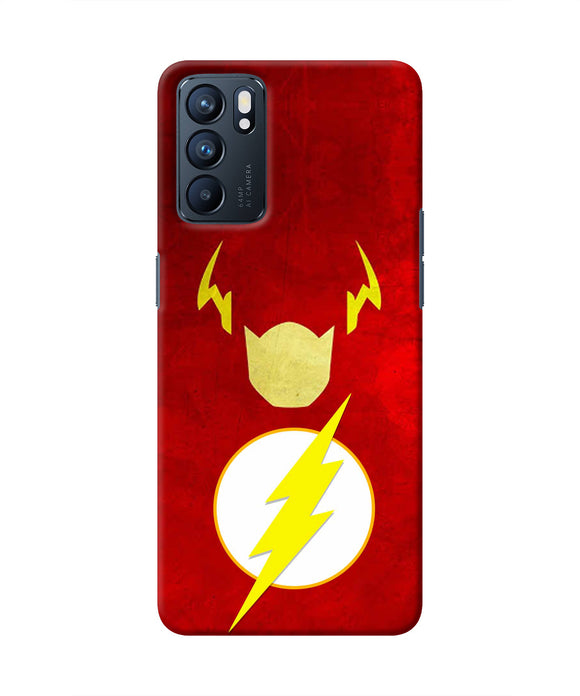 Flash Character Oppo Reno6 5G Real 4D Back Cover