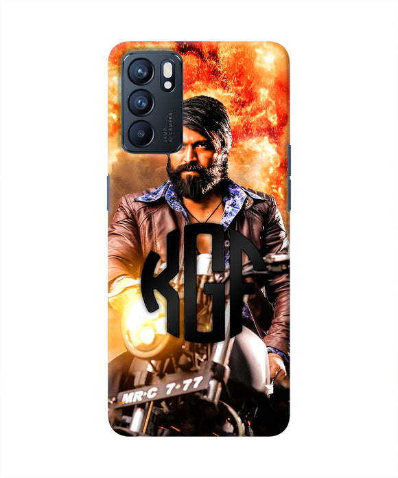 Rocky Bhai on Bike Oppo Reno6 5G Real 4D Back Cover