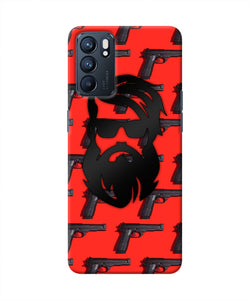 Rocky Bhai Beard Look Oppo Reno6 5G Real 4D Back Cover