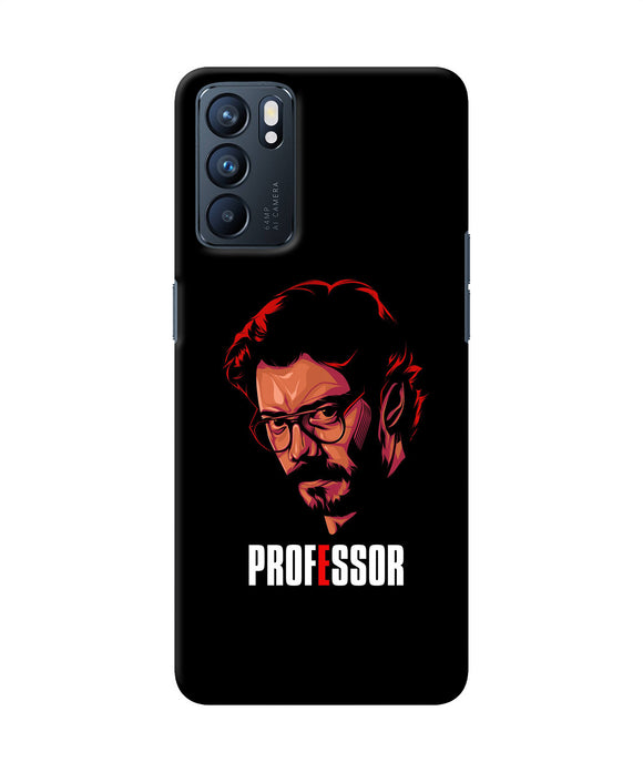 Money Heist Professor Sketch Oppo Reno6 5G Back Cover