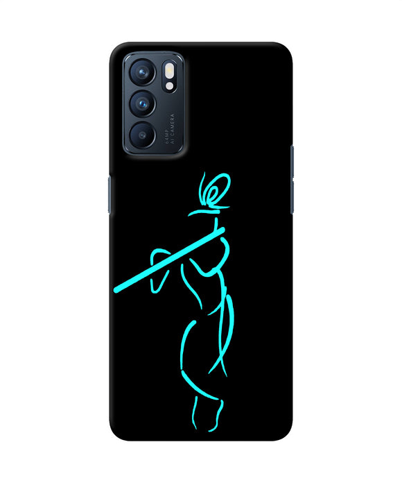 Lord krishna sketch Oppo Reno6 5G Back Cover