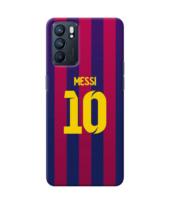 Messi 10 tshirt Oppo Reno6 5G Back Cover