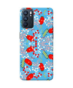 Small red animation pattern Oppo Reno6 5G Back Cover