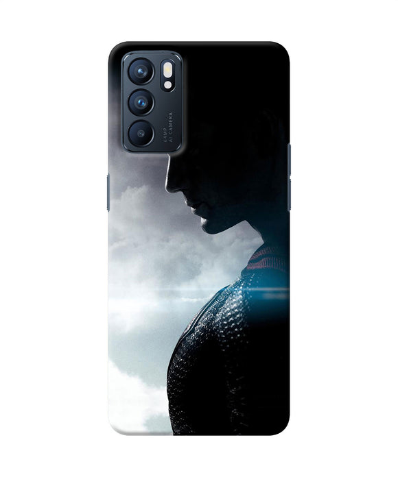 Superman super hero poster Oppo Reno6 5G Back Cover