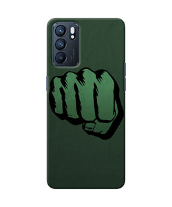 Hulk smash logo Oppo Reno6 5G Back Cover