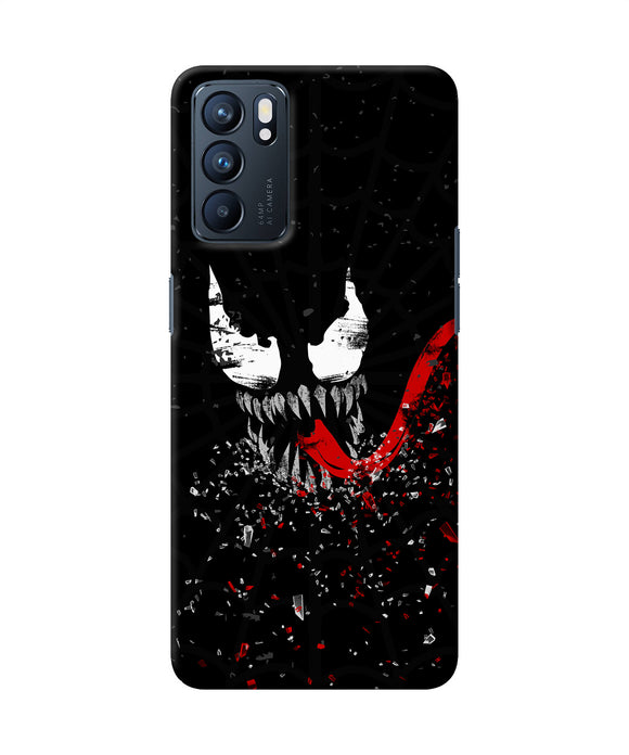 Venom black poster Oppo Reno6 5G Back Cover