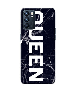 Queen marble text Oppo Reno6 5G Back Cover