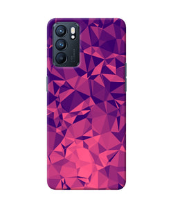 Abstract red blue shine Oppo Reno6 5G Back Cover