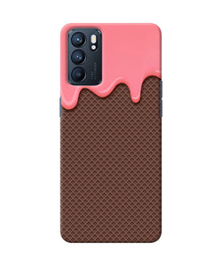 Waffle cream biscuit Oppo Reno6 5G Back Cover